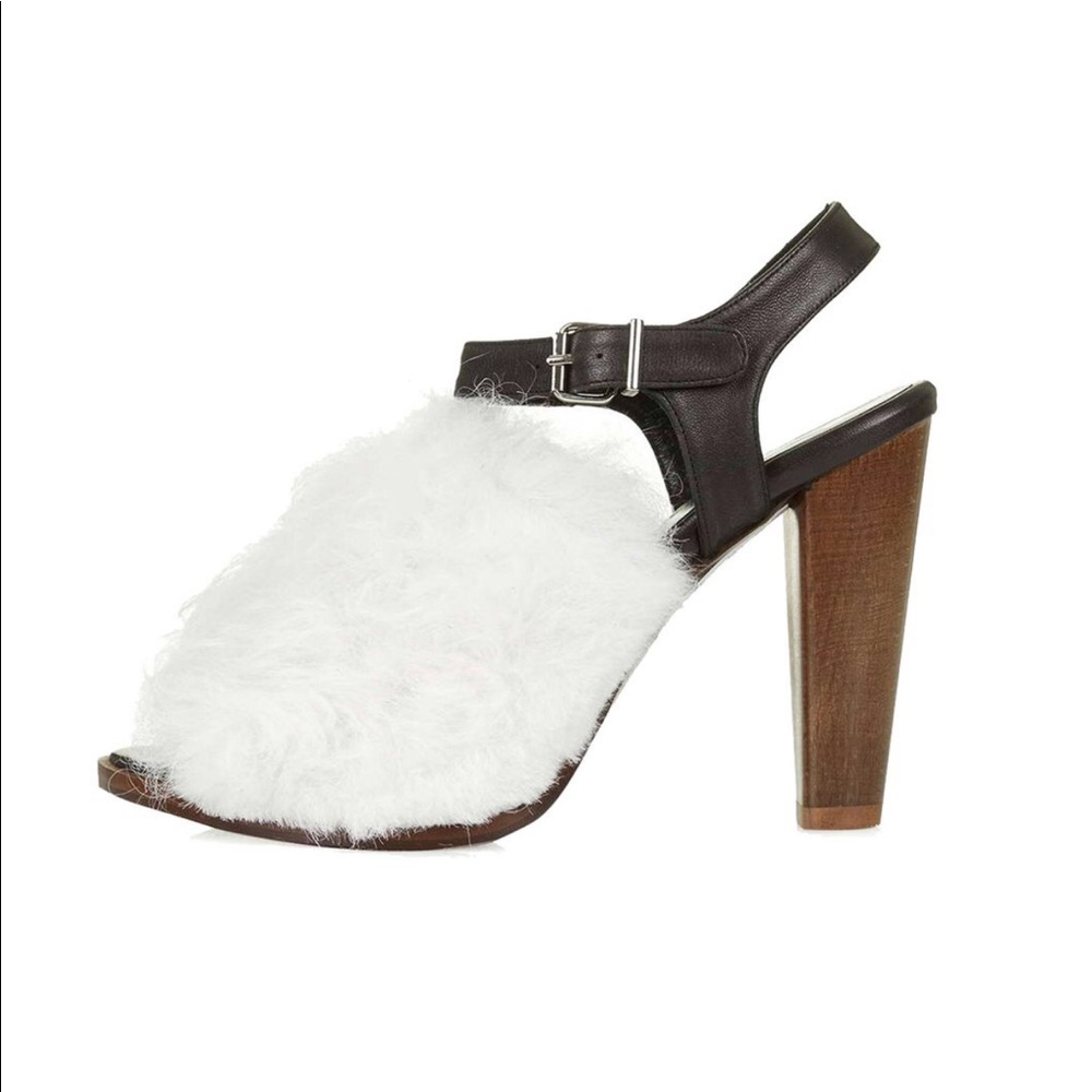New Topshop Hilda Shearling Sandals by Unique